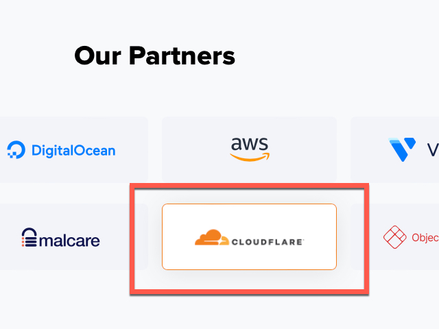 협력업체 중 Cloudflare 정보 찾기